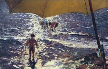 ビーチ Painting - バレンシアビーチの真昼 1904年